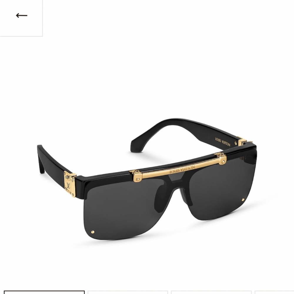 Louis Vuitton Show Sunglasses in Black and Gold LV Z1194E